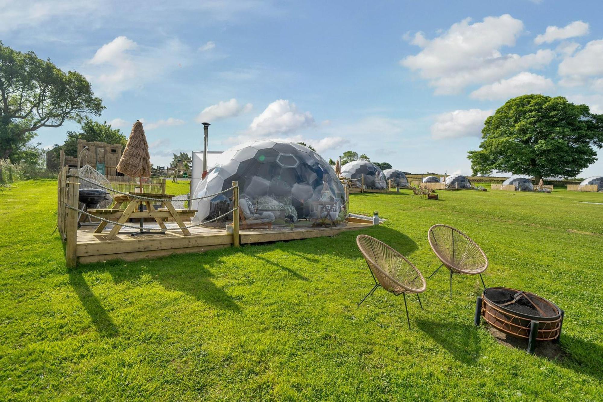 Deerstone Glamping-Boulsworth Hill Dome Hot Tub Hotel Earby Exterior foto